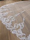 ROSIE - Lace Wedding Cathedral Veil, Lace Wedding Cathedral Veil, Royal Cathedral Length Wedding Veil, 5 meter Ivory Veil, Cathedral lace Veil