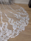 ROSIE - Lace Wedding Cathedral Veil, Lace Wedding Cathedral Veil, Royal Cathedral Length Wedding Veil, 5 meter Ivory Veil, Cathedral lace Veil