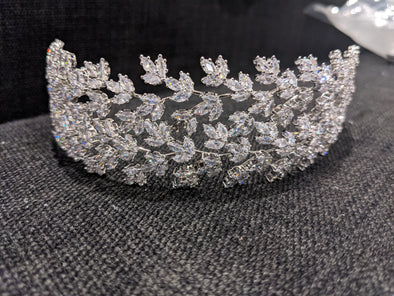 CLARA -  RHINESTONE HEADPIECE, WEDDING CROWN CRYSTAL BRIDAL TIARA, BRIDAL CROWN,WEDDING HEADPIECE,HAIR ACCESSORIES, RHINESTONE HAIRPIECE BRIDAL, HEADPIECE SILVER, BRIDAL HEADBAND