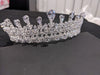 Sparkling Cubic Zirconia Tiara, Sparkling Silver Tiara, Wedding crown, Bridal crown, Bridal tiara, Wedding tiara, Bridal hairpiece, Rhinestone tiara, Rhinestone crown,  Crystal headband, Bridal hairpiece - KELLY