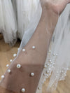Sparkle Veil, Glitter veil, Glitter Tulle Veil, Shimmer veil, Wedding Veil, Cathedral veil,  1 tier cathedral Shimmer Veil,  - TAMMY