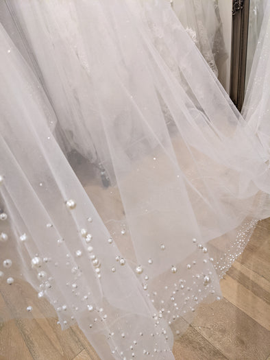 Sparkle Veil, Glitter veil, Glitter Tulle Veil, Shimmer veil, Wedding Veil, Cathedral veil,  1 tier cathedral Shimmer Veil,  - TAMMY