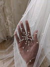 Sparkle Veil, Glitter veil, Glitter Tulle Veil, Shimmer veil, Wedding Veil, Cathedral veil,  1 tier cathedral Shimmer Veil LEXY