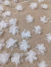 CALLY 3D Floral Cathedral Wedding Veil – Two-Tier Lace Bridal Veil with Scattered Flowers