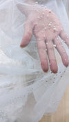 Sparkle Veil, Glitter veil, Glitter Tulle Veil, Shimmer veil, Wedding Veil, Cathedral veil,  1 tier cathedral Shimmer Veil,  - KIRSTY