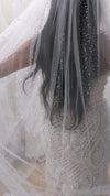 Sparkle Veil, Glitter veil, Glitter Tulle Veil, Shimmer veil, Wedding Veil, Cathedral veil,  1 tier cathedral Shimmer Veil,  - KIRSTY