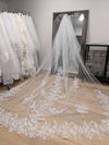Sparkle Veil, Glitter veil, Glitter Tulle Veil, Shimmer veil, Wedding Veil, Cathedral veil,  1 tier cathedral Shimmer Veil VINNIE