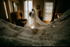 REANNA - Ready to Ship Veil (Rush Order) -  Mantilla Wedding Veil, 1 tier long Mantilla Lace Veil, Bridal Veil