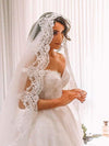 Lace Cathedral Wedding Veil, Bridal Wedding Veil