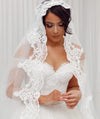 LACE MANTILLA WEDDING VEIL