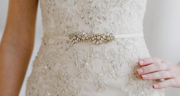Rhinestone Bridal Belt - FIONA