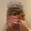 Silver Bridal Tiara, Silver Rhinestone Wedding Tiara, Full Bridal Crown Swarovski Crystal Wedding Crown, Tiara Bridal Crown - ROBYN